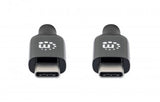 Manhattan Cable USB-C a USB-C activo, 3 m, macho a macho, 10 Gbps (USB 3.2 Gen 2 / USB 3.1), 3 A (ca