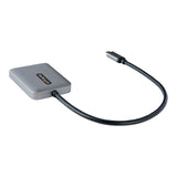 StarTech.com Adaptador USB-C a HDMI Doble - Hub MST USB Tipo C - Divisor Extensor de Monitor HDMI 4K 60Hz para Portátil - HDR - con Cable Incorporado Extra Largo - Solamente para Windows adaptadores gráficos usb USB Tipo C Macho Derecho Si