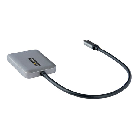 StarTech.com Adaptador USB-C a HDMI Doble - Hub MST USB Tipo C - Divisor Extensor de Monitor HDMI 4K 60Hz para Portátil - HDR - con Cable Incorporado Extra Largo - Solamente para Windows adaptadores gráficos usb USB Tipo C Macho Derecho Si