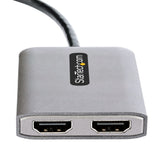 StarTech.com Hub Concentrador MST DisplayPort a 2 Puertos HDMI - HDMI Doble de 4K a 60Hz - Adaptador Multimonitor Displa