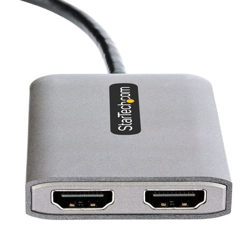 StarTech.com Hub Concentrador MST DisplayPort a 2 Puertos HDMI - HDMI Doble de 4K a 60Hz - Adaptador Multimonitor Displa