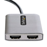 StarTech.com Hub Concentrador MST DisplayPort a 2 Puertos HDMI - HDMI Doble de 4K a 60Hz - Adaptador Multimonitor Displa