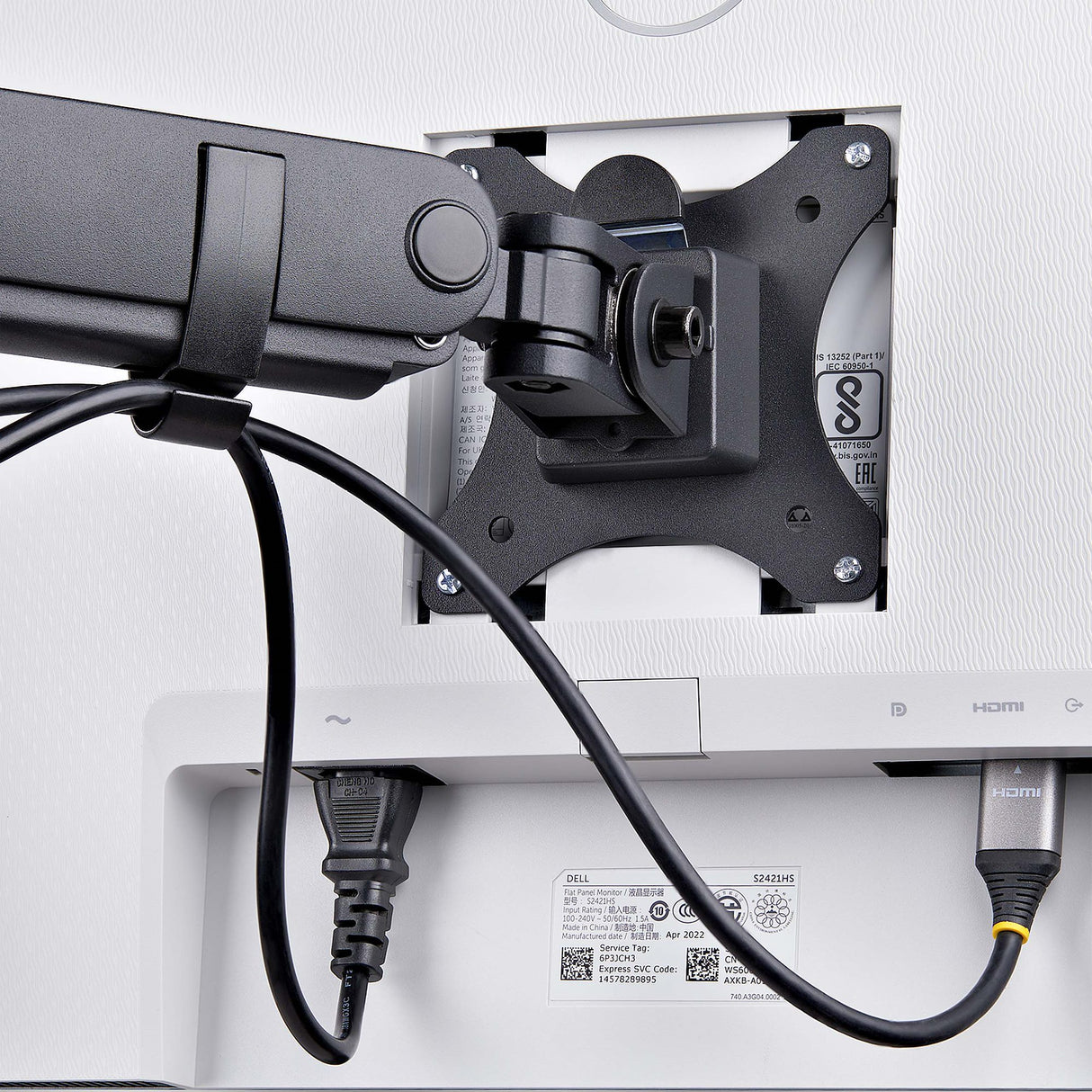 StarTech.com Soporte de Escritorio para 3 Monitores VESA 75x75/100x100 de 27 Pulgadas - Grommet o Abrazadera en C - Ajus