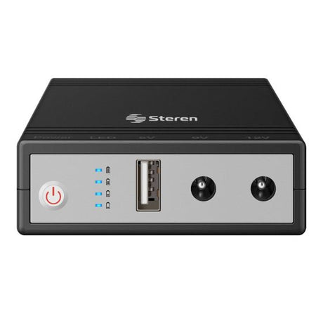 Steren NB-050 sistema de alimentación ininterrumpida (UPS), Compacto, Negro, Gris