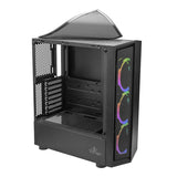 Yeyian YCH-ATAB-01BK gabinete de computadora Midi Tower Negro, ATX, Micro ATX, Juego