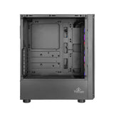 Yeyian YCH-ATAB-01BK gabinete de computadora Midi Tower Negro, ATX, Micro ATX, Juego