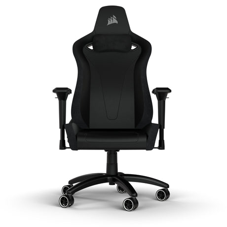 Corsair TC200 asiento acolchado respaldo acolchado, Negro, Negro, Polipiel