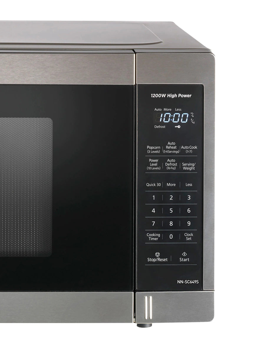 Panasonic NN-SC649SRBH microondas Acero inoxidable Solo microondas Mostrador 37 L 1100 W, Pantalla incorporada, Tocar