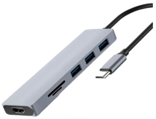 Nextep NE-446 base para portátil y replicador de puertos USB 3.2 Gen 1 (3.1 Gen 1) Type-C Gris