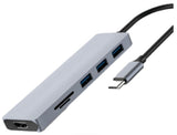 Nextep NE-446 base para portátil y replicador de puertos USB 3.2 Gen 1 (3.1 Gen 1) Type-C Gris
