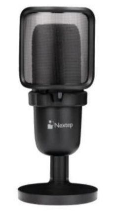 Nextep NE-432 micrófono Negro Micrófono de superficie para mesa
