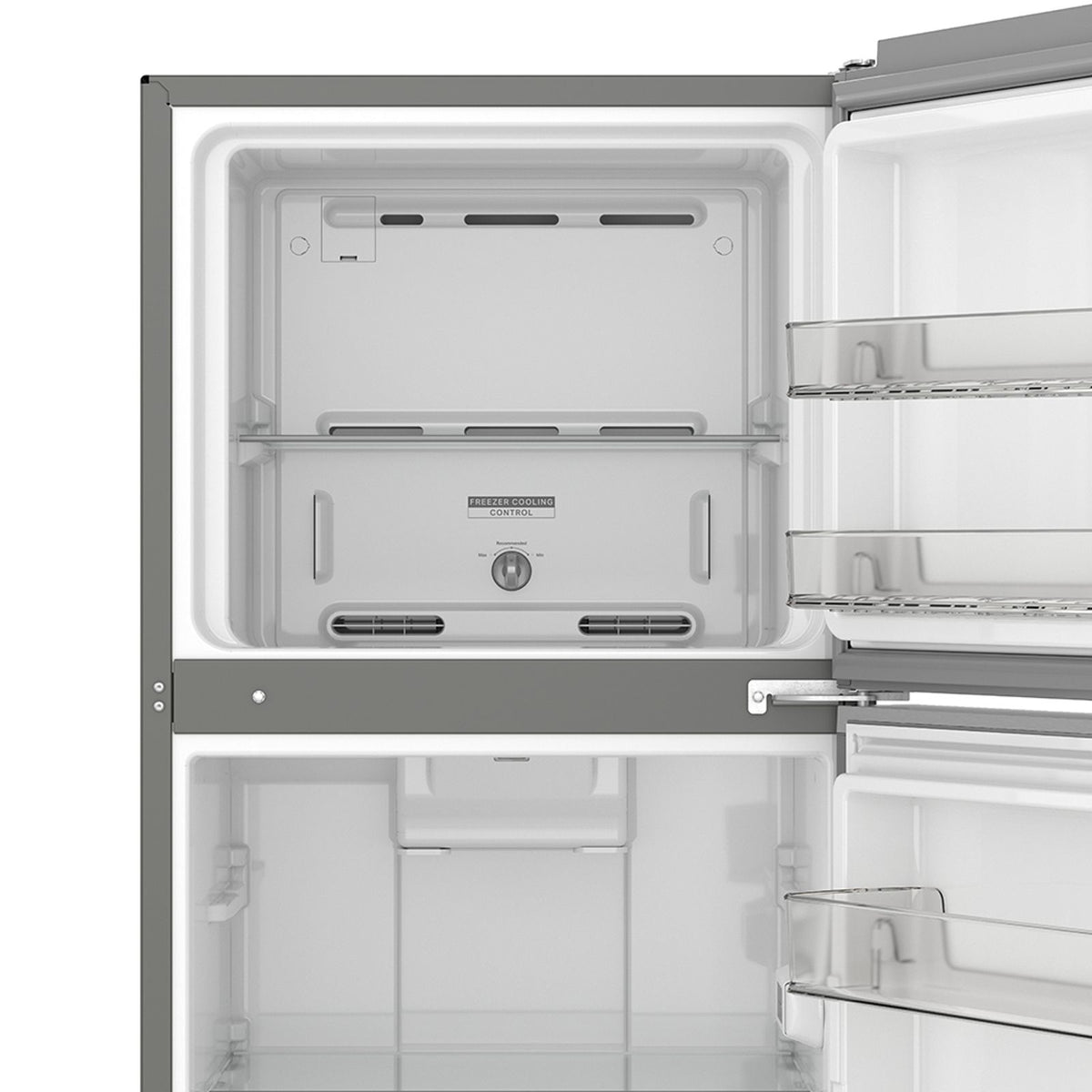 Whirlpool WT1130M nevera y congelador Independiente 319,79 L Acero inoxidable