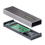 StarTech.com Caja Externa de Aluninio USB-C 10Gbps a NVMe M.2 o SSD M.2 SATA - Sin Herramientas para SSD M.2 NGFF PCIe/S