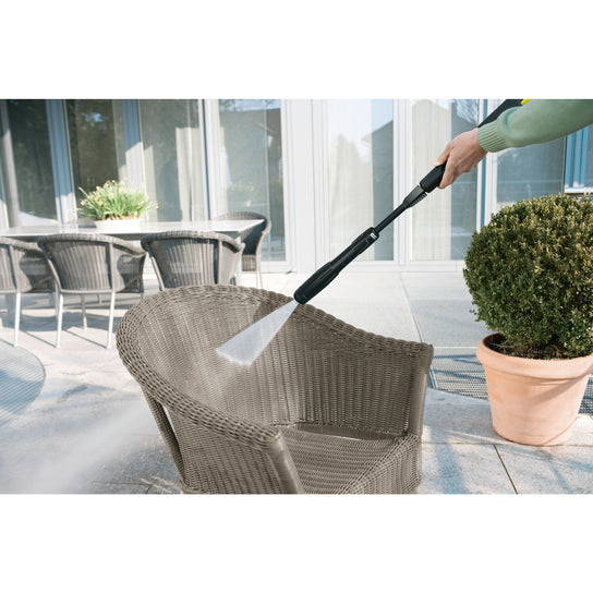 Kärcher K4 limpiadora de alta presión o hidrolimpiadora Vertical Eléctrico 350 l/h 1500 W Negro, Amarillo, 1 usuario(s)