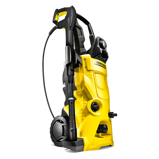 Kärcher K4 limpiadora de alta presión o hidrolimpiadora Vertical Eléctrico 350 l/h 1500 W Negro, Amarillo, 1 usuario(s)