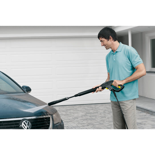 Kärcher K4 limpiadora de alta presión o hidrolimpiadora Vertical Eléctrico 350 l/h 1500 W Negro, Amarillo, 1 usuario(s)