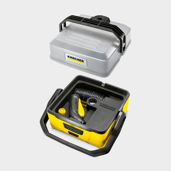 Kärcher OC 3 limpiadora de alta presión o hidrolimpiadora Compacto Batería 120 l/h Negro, Amarillo, Baja presión