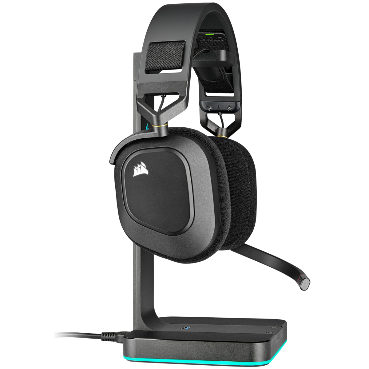 Corsair HS80 RGB WIRELESS Auriculares Inalámbrico y alámbrico Diadema Juego Carbono