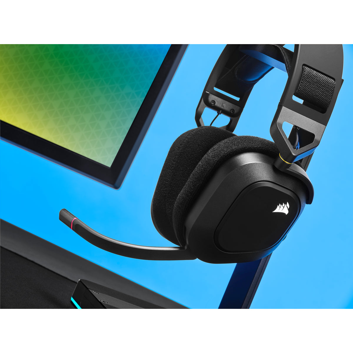 Corsair HS80 RGB WIRELESS Auriculares Inalámbrico y alámbrico Diadema Juego Carbono