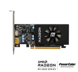 Tarjeta de Video AMD Power Color Radeon RX6400 4GB Single Fan Low Profile GDDR6 PCIe 4.0 1xHDMI 1xDP