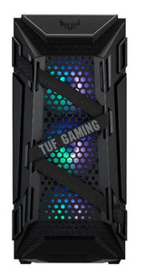 ASUS TUF Gaming GT301 carcasas ordenador ABS, Acero, Vidrio templado Midi Tower PC Negro