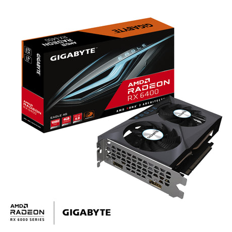 GIGABYTE Radeon RX 6400 EAGLE 4G tarjetas gráficas AMD Radeon RX 6400 2321 MHz 2039 MHz