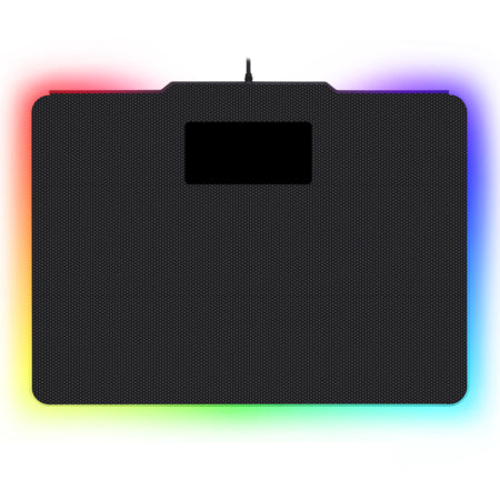 REDRAGON P009 EPEIUS, Mousepad rígido con iluminación RGB, Negro, Translúcido, ABS sintéticos