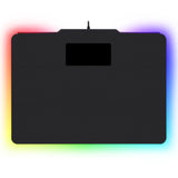 REDRAGON P009 EPEIUS, Mousepad rígido con iluminación RGB, Negro, Translúcido, ABS sintéticos