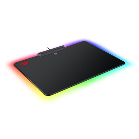 REDRAGON P009 EPEIUS, Mousepad rígido con iluminación RGB, Negro, Translúcido, ABS sintéticos