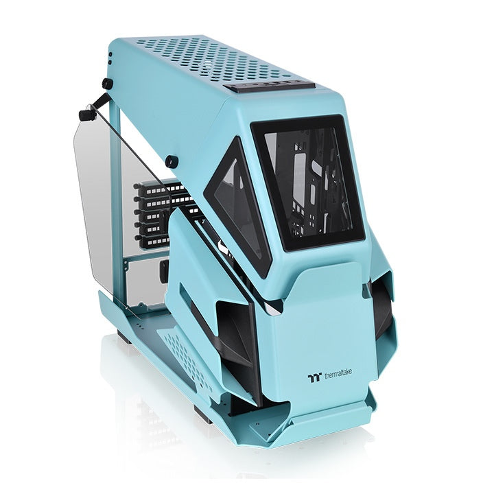 Thermaltake AH T200 Midi Tower Negro, Turquesa