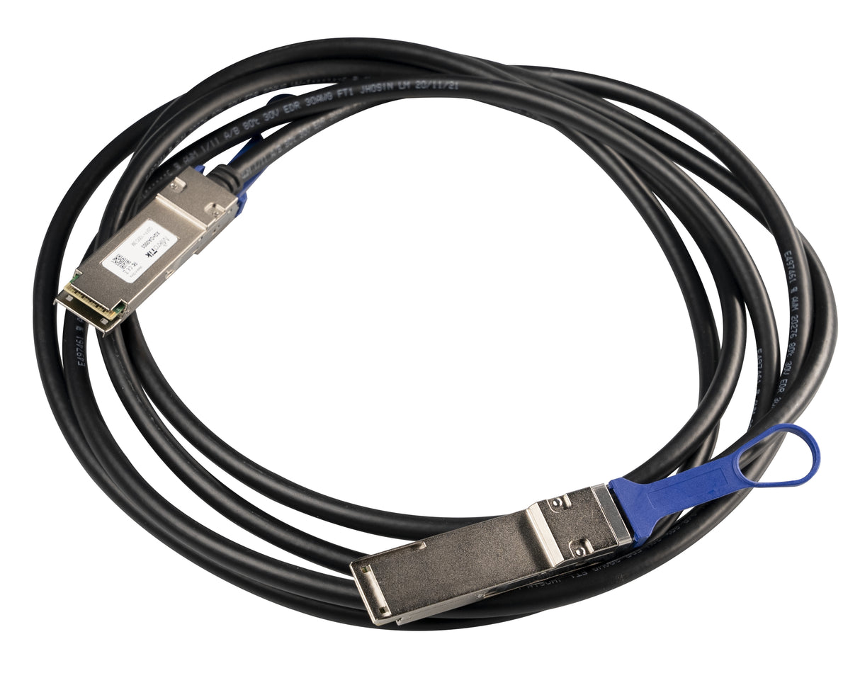 Mikrotik XQ+DA0003 Cable de fibra óptica e InfiniBand 3 m QSFP+ to QSFP+ / QSFP28 to QSFP28 Negro