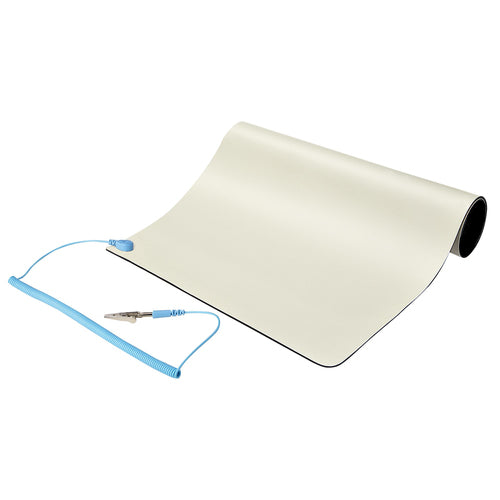 StarTech.com Alfombrilla Antiestática, Superficie Antiestática para la Reparación de Electrónicos para Mesa, con Cable d