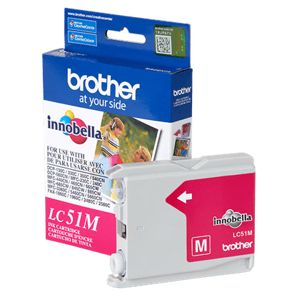 Brother LC51M Cartucho de Tinta Tinta a base de pigmentos Impresión por inyección de tinta 1 pieza(s) 1