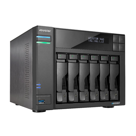 Asustor LOCKERSTOR 6 NAS Escritorio Intel® Celeron® N5105 8 GB DDR4 Unidad de disco duro ADM Negro