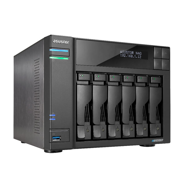 Asustor LOCKERSTOR 6 NAS Escritorio Intel® Celeron® N5105 8 GB DDR4 Unidad de disco duro ADM Negro