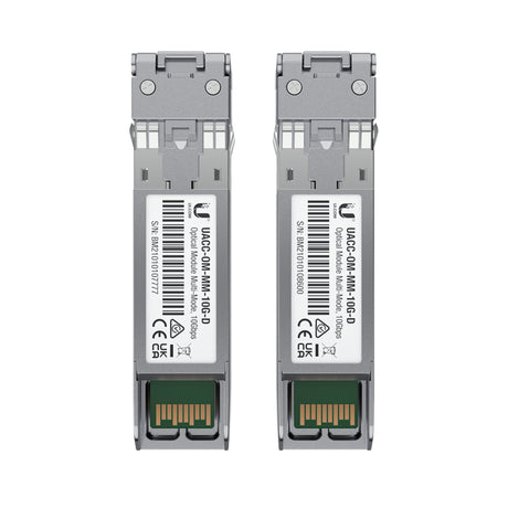 UACC-OM-MM-10G-D-2 UBIQUITI Om-mm-10g-d-2 - módulo ufiber sfp+ 10g con transceptor minigbic multimodo de 10 gbps, alcanc