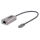 StarTech.com Adaptador USB-C a Ethernet - Adaptador USB 3.0 de Red Ethernet Gigabit 10/100/1000 Mbps - Adaptador USB Tipo C a RJ45 Ethernet - Cable de 30cm Incorporado - sin Controladores tarjetas de red Alámbrico USB Tipo C Ethernet 1