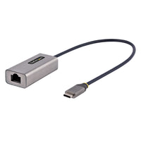 StarTech.com Adaptador USB-C a Ethernet - Adaptador USB 3.0 de Red Ethernet Gigabit 10/100/1000 Mbps - Adaptador USB Tipo C a RJ45 Ethernet - Cable de 30cm Incorporado - sin Controladores tarjetas de red Alámbrico USB Tipo C Ethernet 1