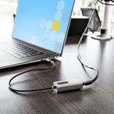 StarTech.com Adaptador USB-C a Ethernet - Adaptador USB 3.0 de Red Ethernet Gigabit 10/100/1000 Mbps - Adaptador USB Tipo C a RJ45 Ethernet - Cable de 30cm Incorporado - sin Controladores tarjetas de red Alámbrico USB Tipo C Ethernet 1