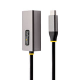 StarTech.com Adaptador USB-C a Ethernet - Adaptador USB 3.0 de Red Ethernet Gigabit 10/100/1000 Mbps - Adaptador USB Tipo C a RJ45 Ethernet - Cable de 30cm Incorporado - sin Controladores tarjetas de red Alámbrico USB Tipo C Ethernet 1