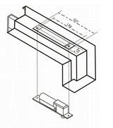 Axceze AX-E120LSOT cerradura electromecánica, A prueba de fallas, Montaje en superficie, Horizontal