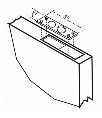 Axceze AX-E120LSOT cerradura electromecánica, A prueba de fallas, Montaje en superficie, Horizontal