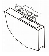 Axceze AX-E120LSOT cerradura electromecánica, A prueba de fallas, Montaje en superficie, Horizontal