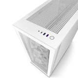 NZXT H7 Elite Midi Tower Blanco, ATX, EATX, Micro ATX, CM-H71EW-01 | Gabinetes de computadora