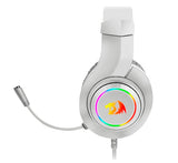 REDRAGON H260W-RGB HYLAS RGB WHITE, Auricular stereo multiplataforma, iluminación RGB, Alámbrico, Juego, 20 - 20000 Hz