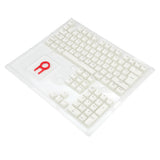 REDRAGON A130W-SP SCARAB WHITE, Keycaps de PBT tipo Pudding Blancas, Cubierta de teclado, Polibutileno tereftalato (PBT)