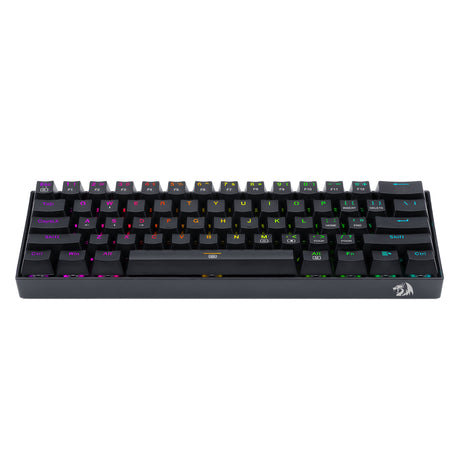 REDRAGON K630RGB BLUE DRAGONBORN, Teclado mecanico 60% switches BLUE, Alámbrico, USB, Interruptor mecánico
