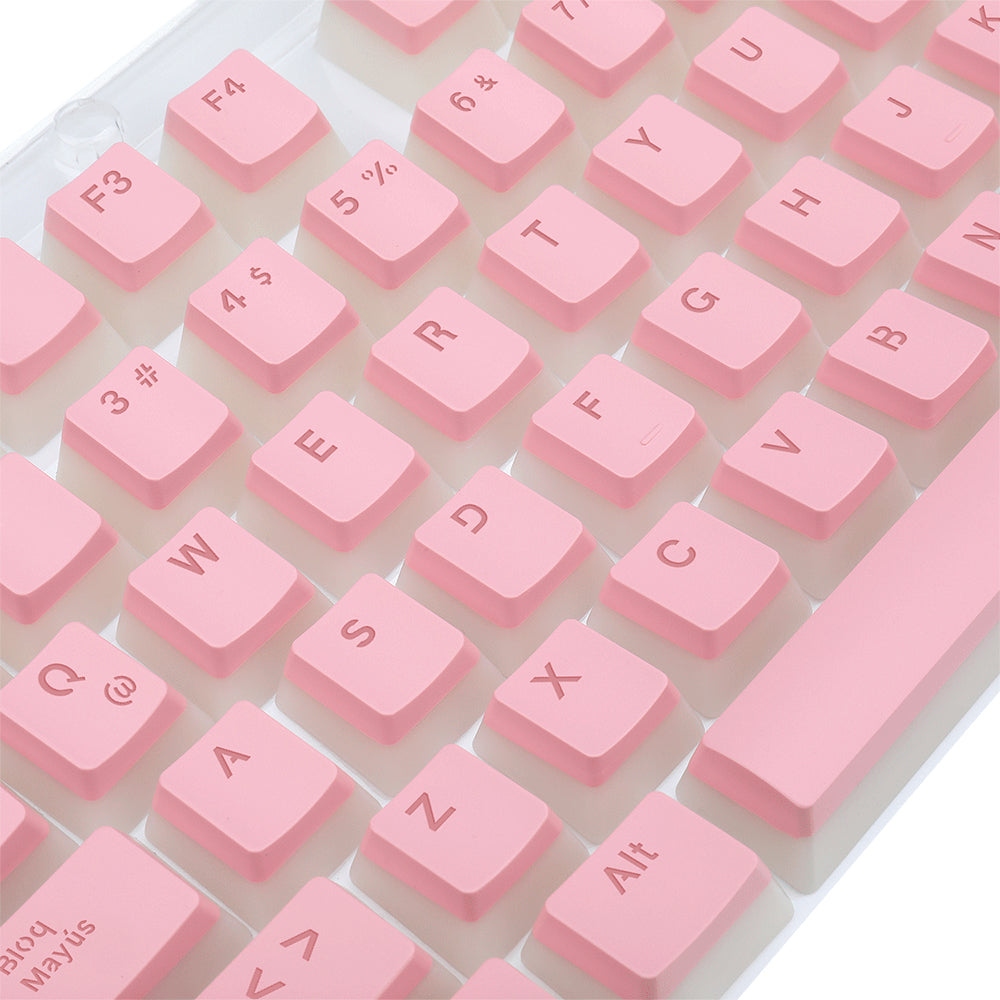 REDRAGON A130P-SP SCARAB PINK, Keycaps de PBT tipo Pudding color Rosa