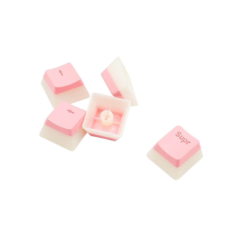 REDRAGON A130P-SP SCARAB PINK, Keycaps de PBT tipo Pudding color Rosa, Cubierta de teclado, Polibutileno tereftalato (PB