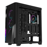 GIGABYTE GB-AC500G ST carcasas ordenador Vidrio, Plástico, Acero Midi Tower PC Negro